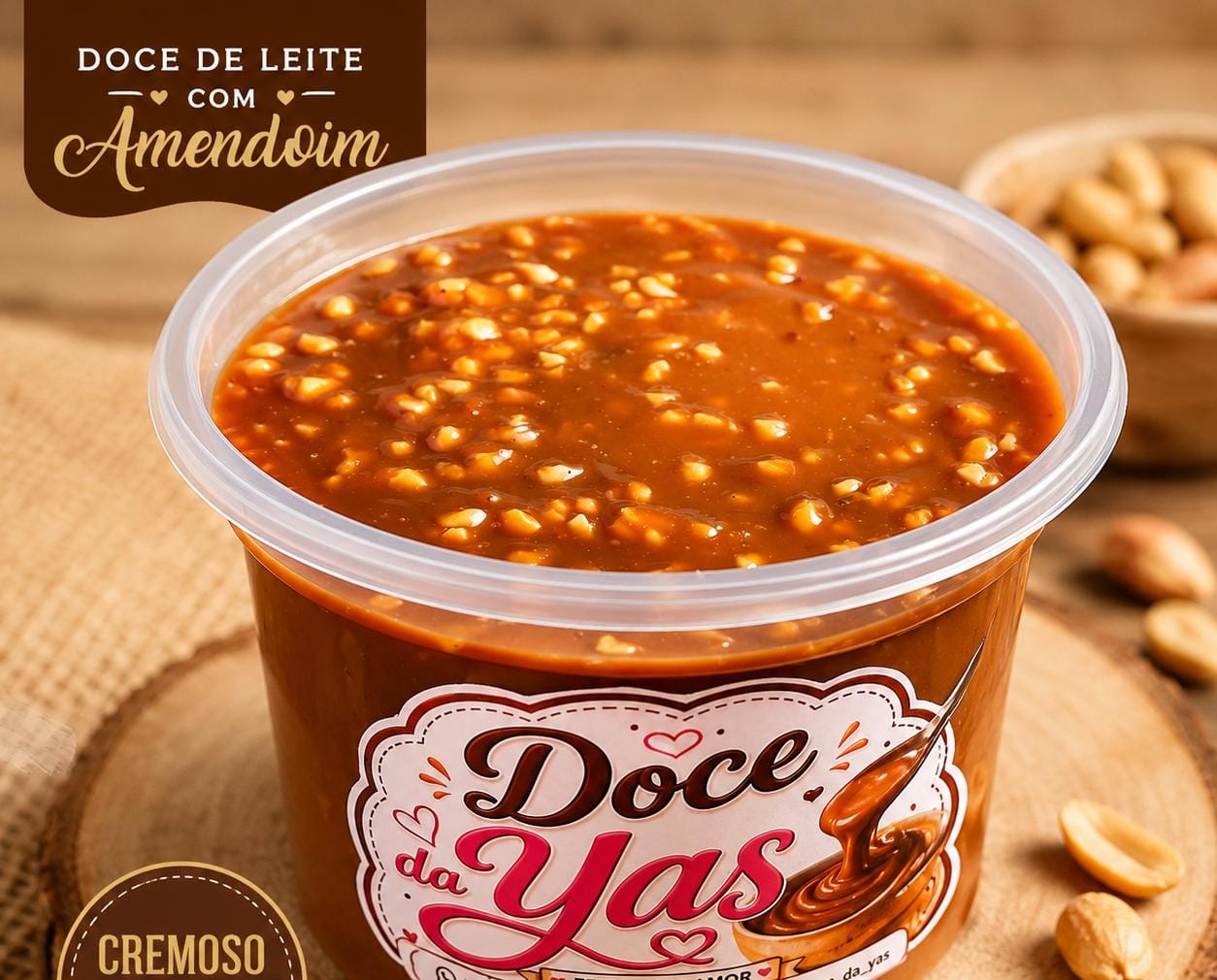 Doce de leite com amendoim